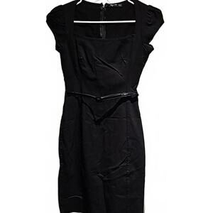 Ruby rox black belted dress size 3